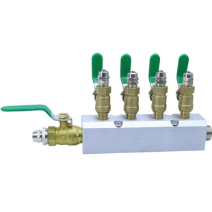 佐德气动气管多路分配器16/12/10/8/6/4mm快拧接头气源分流分气块