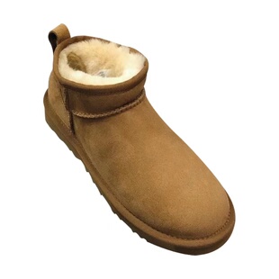 周冬雨明星同款冬季新款经典迷你雪地靴羊皮毛一体短筒靴保暖棉鞋