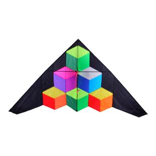 风筝潍坊百特风筝 伞布树脂杆 步步高风筝 平稳易飞大型玩家风筝