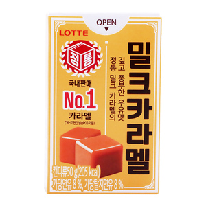 乐天韩国原装进口50g幼儿园焦糖