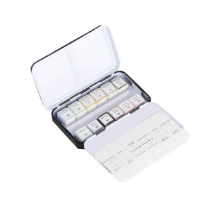 美国进口Prima Marketing固体透明水彩颜料樱花旅行手绘画礼物马卡龙粉色复古24色水彩套装佩玛网红经典配色