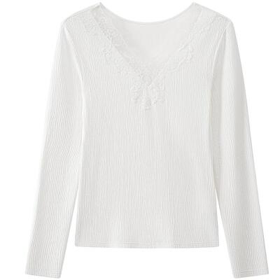 音儿针织打底衫显瘦蕾丝上衣女