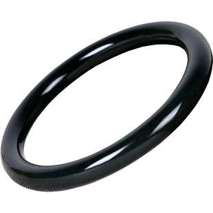 新疆墨玉黑羊脂级和田玉镯细圆手镯女墨翠玉镯黑塔青美人国风圆镯