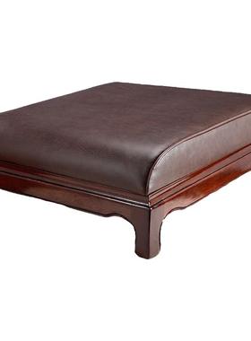 礼佛佛堂拜垫椅皮革实木