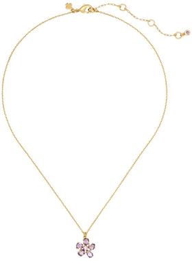 katespade花卉迷你吊坠项链女