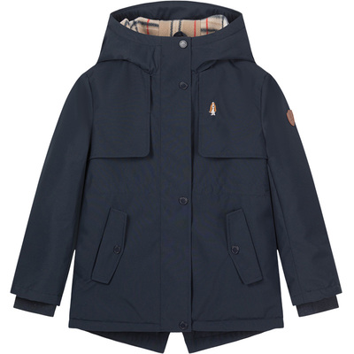 暇步士女童加绒厚风衣大童外套