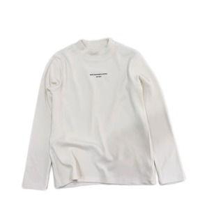 儿童打底衫冬季中大童加厚简约亲肤男童女童长袖半高领保暖上衣潮