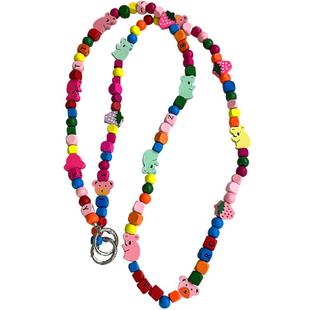 宋茜同款多巴胺彩色考拉积木链条适用苹果华为手机通用百搭包包ccd相机斜挎挂绳背包挂链小众高级感不撞款女