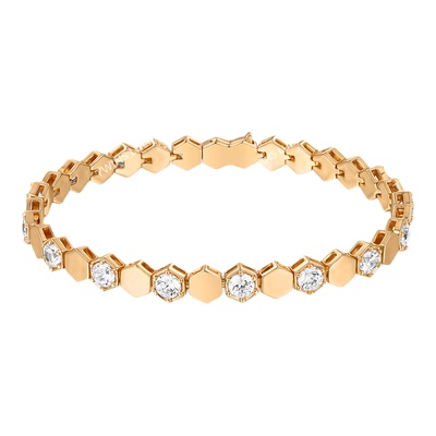 TWINSLULU几何香槟金色手链