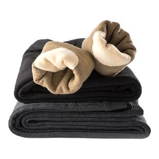 威迈凡【北方专享】驼绒保暖裤蚕丝护膝腰男女中厚冬加厚羊毛棉裤