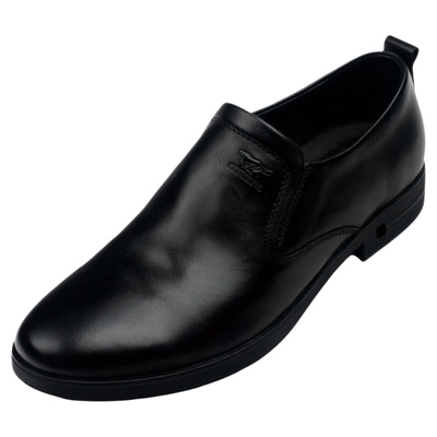 正装休闲风真牛皮驾车套脚鞋软底