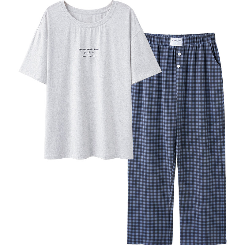 思莉太太凉感棉情侣可外穿家居服
