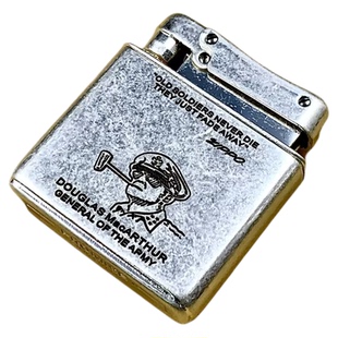 【超玩EDC】百诚百诺006古银磕头机煤油打火机黄铜刻图JEEP车骆驼