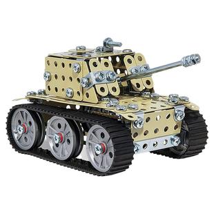 eitech德国金属坦克男孩拼装积木益智玩具模型拧螺丝螺母拼装玩具