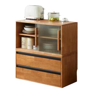 实木模块柜书柜落地客厅日式电视柜自由组合矮柜飘窗柜北欧储物柜