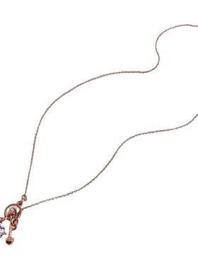 孤品特价清仓微瑕欧美时尚小众轻奢百搭款椰子树小象花朵吊牌项链