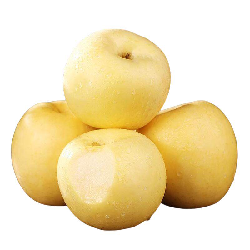 正宗黄元帅苹果9斤新鲜水果应当季粉面黄金帅烟台黄香蕉平果整箱