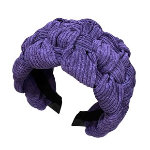 灯芯绒宽边编织发箍女高级感洋气时尚发卡日常外戴遮白发洗脸头箍