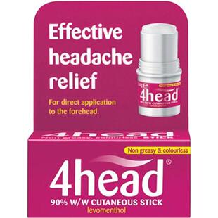 英国4head stick头疼棒 缓解头痛 头疼偏头痛  天然薄荷 孕妇可用
