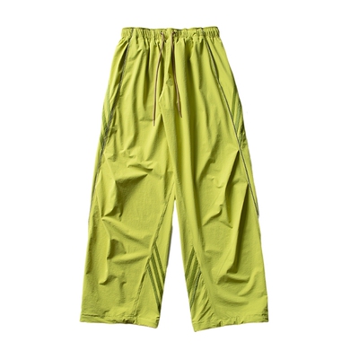 男女春秋新款反光冲锋裤防风直筒