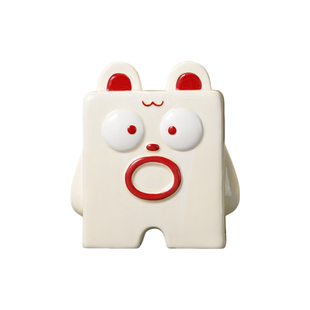 吓吓熊呆呆兔欧式陶瓷摆件电视柜酒柜装饰品萌趣房间玄关桌面摆件