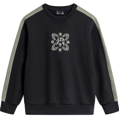 李宁卫衣男童冬季运动时尚系列加绒宽松套头无帽卫衣YWDT275-B品