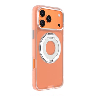 HODA好贴适用苹果17ProMax手机壳柔石360°度旋转指环支架透明磨砂磁吸新款保护套iphone16Plus全包防摔Air