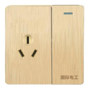 86型空调插座明装一开三孔16A热水器专用面板明盒明线16安带开关