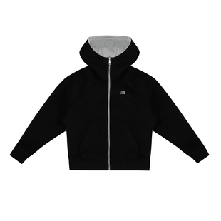 FDR官方店 双面穿空气层连帽卫衣外套男女秋冬季重磅情侣宽松上衣