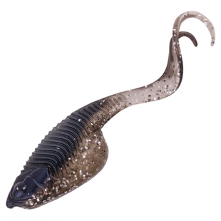 钓之猪路亚饵扭波卷尾软饵微物根钓钩黑坑千触软虫钓鲈鱼翘嘴假饵