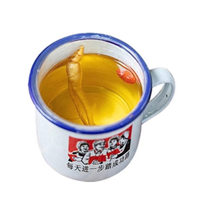 人参枸杞酒茶缸200ml*12缸浓香型52度整箱枸杞酒搪瓷缸草本小酒