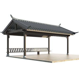 长廊定做铝合金景观廊架仿古走廊源头工厂葡萄架古建凉亭连廊定制