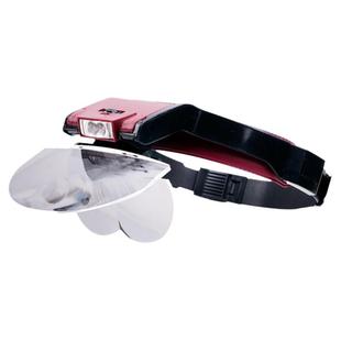 眼镜放大镜头戴美容院夹黑头拔带灯7.5倍种嫁接睫毛专用美睫高清