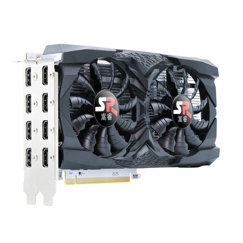 嵩睿8口8屏多屏显卡8HDMI8K视频