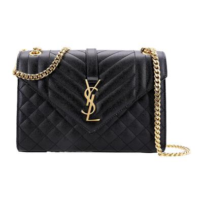 SAINT LAURENT圣罗兰 YSL ENVELOPE 古铜色金属配件金属字母标志