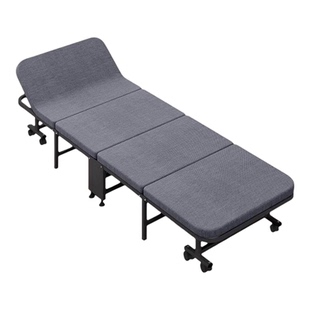 单人办公室午休睡工位睡觉神器海绵三四折床家用成人好睡的折叠床