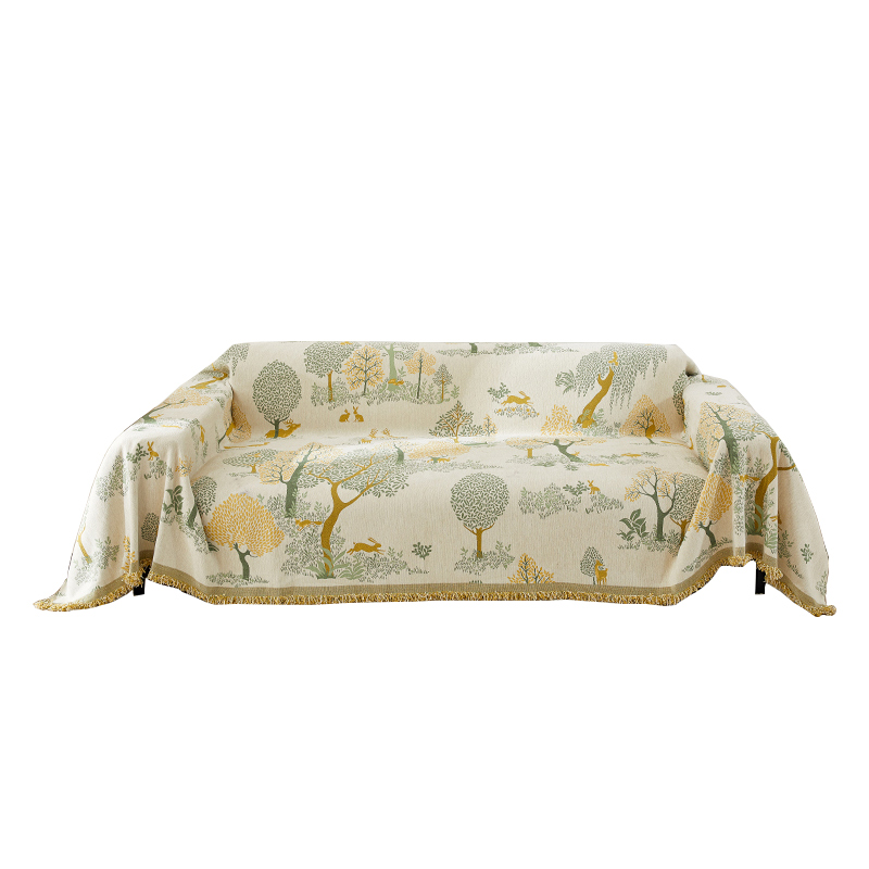 沙发盖布四季通用万能巾简约ins风全盖防猫抓防滑盖毯沙发垫套罩