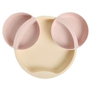 韩国本土制nestique新款儿童餐盘防滑分割盘宝宝防摔安全辅食餐具