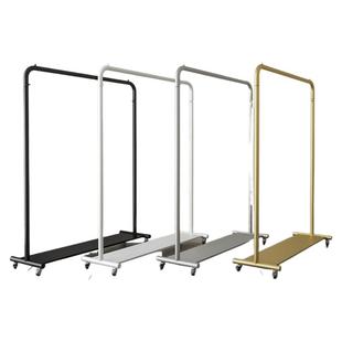 服装店展示架女装挂衣架组合双排货架带板衣服落地式中岛架带轮子