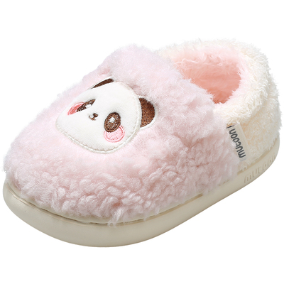 牧童熊猫冬季室内宝宝拖鞋
