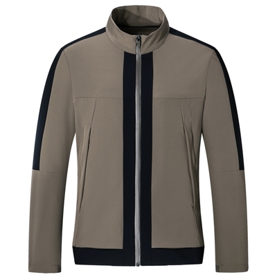 七匹狼立领拼接防泼水茄克