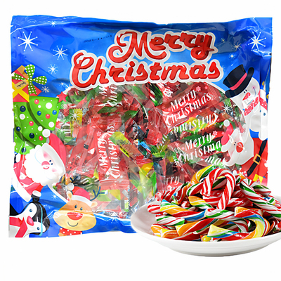 圣诞网红创意礼物迷你彩虹拐棍糖