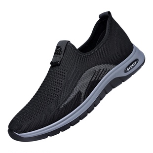 老人头男休闲鞋中老年爸爸鞋春夏透气老北京布鞋网面运动鞋健步鞋