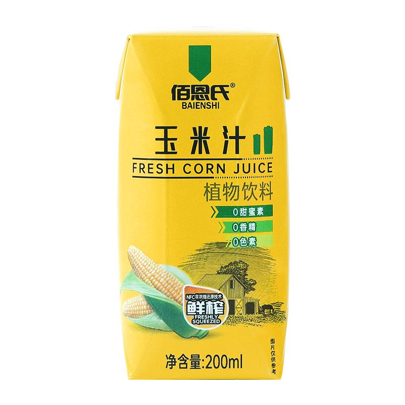 佰恩氏 NFC鲜榨 玉米汁 200ml*12瓶