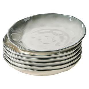 釉下彩陶瓷盘子菜盘家用2025新款碗碟餐具高级感轻奢碟子餐盘深盘