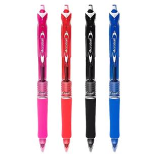 日本PILOT百乐炫滑圆珠笔0.7mm中油笔BPAB-15F按动原子笔顺滑学生教师蓝红色签字笔Acroball油性笔防水旗舰店