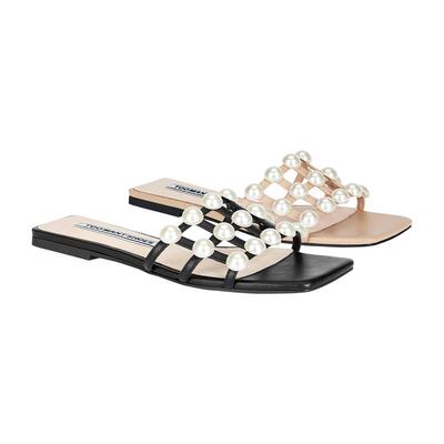 方头一字拖平底凉拖鞋外穿