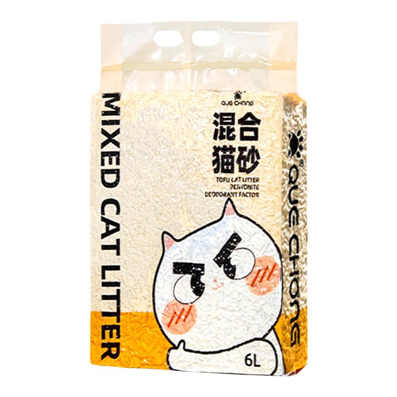 雀宠混合猫砂结团快低尘隔臭