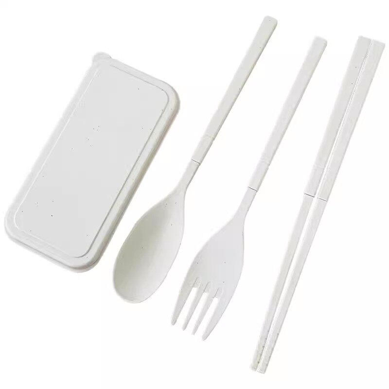 便携式麦秸秆餐具套装