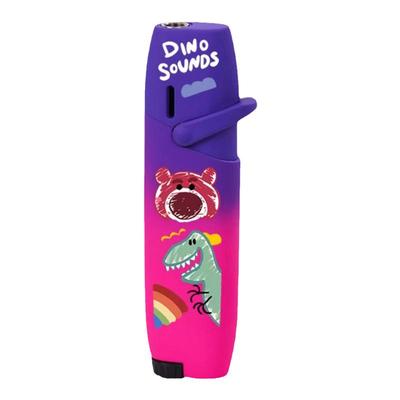 摇臂粉色火焰充气防风打火机